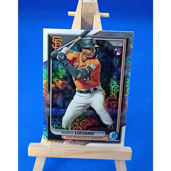 2024 Bowman Chrome - Marco Luciano #43 Mojo Refractor (RC) - Picture 1 of 7